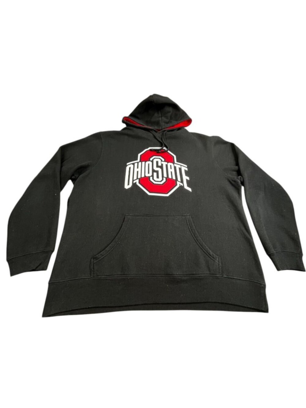 Ohio State Buckeyes Hoodie Men XL Black Graphic Pullover Kangaroo Pocket Fan Gea